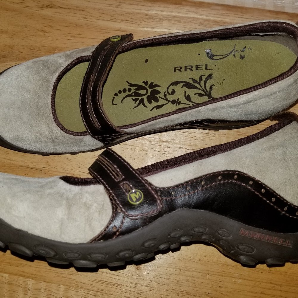 Merrell Plaza Bandeau Taupe Suede Women's Size 10